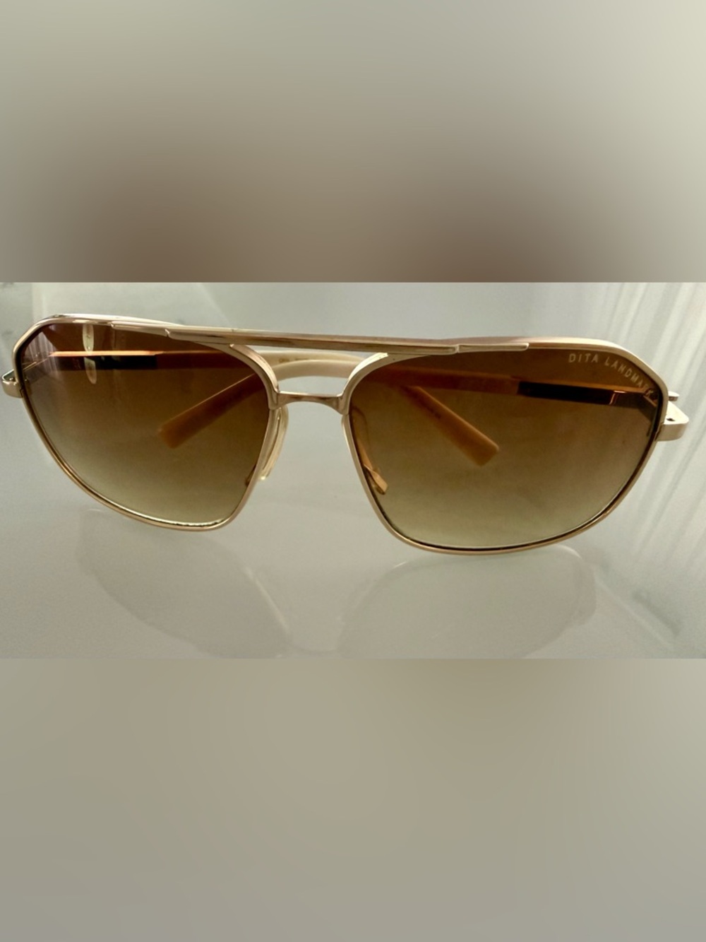 Dita Landmark Titanium DRX2022 Unisex Aviator Sunglasses- OG Case- Made in Japan - Picture 16 of 16